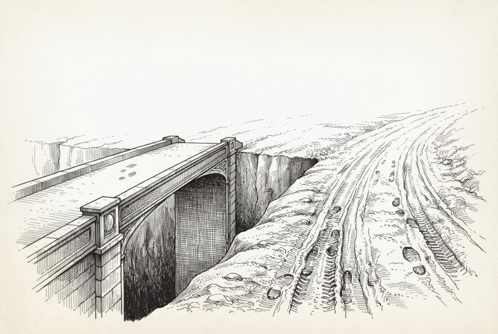 Footbridge over road - effort-to-yield paradox, CVSS 9.9 IDOR treated as afterthought.